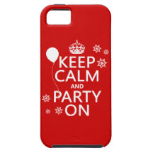 Keep Calm and Party On - all colours iPhone 5 Cover