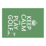 Keep Calm and Play Golf - all colours Business Cards