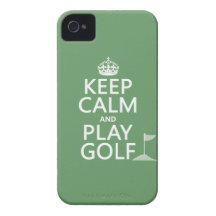 Keep Calm and Play Golf - all colours Case-Mate iPhone 4 Case