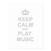 Keep Calm And Play Music - Rock Band Party Dance Post Cards