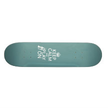 Keep Calm and Play On (cornet)(any color) Skate Board Deck