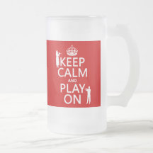 Keep Calm and Play On (flute)(any backgroundcolor) Mug