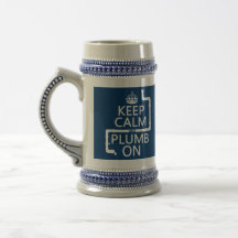 Keep Calm and Plumb On (plumber/plumbing) Coffee Mugs