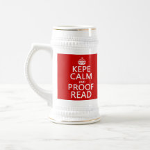 Keep Calm and Proofread (kepe) (in any colour) Mug