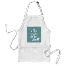 Keep Calm and Read On Aprons