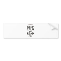 Keep Calm and Read On Bumper Sticker