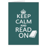 Keep Calm and Read On Cards