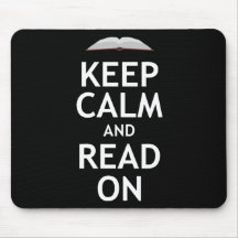Keep Calm and Read On Mousepad