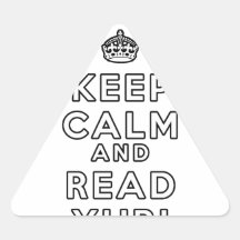 Keep Calm and Read Yuri Triangle Sticker