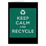 Keep Calm and Recycle Card