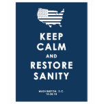 KEEP CALM AND RESTORE SANITY t-shirts
