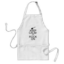 Keep Calm and Rock On Aprons