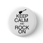 Keep Calm and Rock On buttons