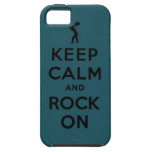 Keep calm and rock on iPhone 5 case