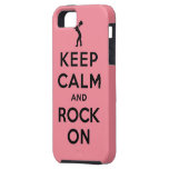 Keep calm and rock on iPhone 5 covers