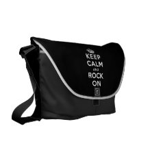 Keep Calm and Rock On Messenger Bag