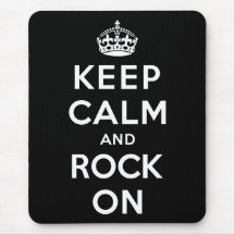 Keep Calm and Rock On Mousemat