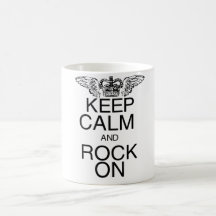 Keep Calm and Rock On Mugs