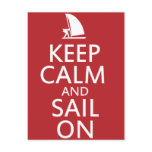 Keep Calm and Sail On postcards