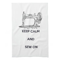 Keep Calm and Sew On kitchen towels