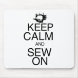 Keep Calm and Sew On mousepads