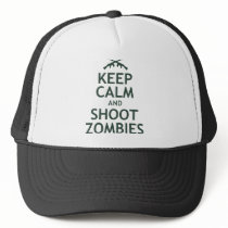 Keep Calm and Shoot Zombies Mesh Hat