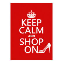 Keep Calm and Shop On - all colours Announcement