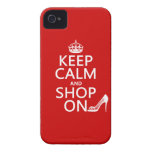 Keep Calm and Shop On - all colours iPhone 4 Cover