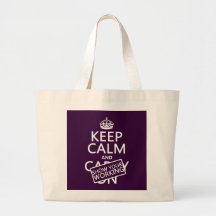 Keep Calm and Show Your Working (any colour) Canvas Bag