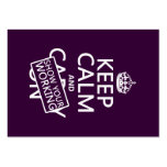Keep Calm and Show Your Working (any colour) Business Cards