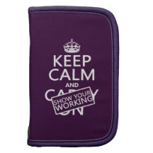 Keep Calm and Show Your Working (any colour) Planners