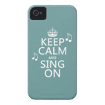 Keep Calm and Sing On - all colours Case-Mate iPhone 4 Case