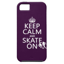 Keep Calm and Skate On (rollerskates) (any colour) iPhone 5 Cover