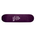 Keep Calm and Skate On (rollerskates) (any colour) Skate Board Deck
