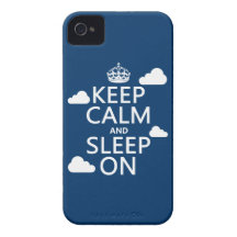 Keep Calm and Sleep On (customise colour) iPhone 4 Covers