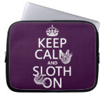 Keep Calm and Sloth On Computer Sleeves