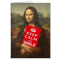 Keep Calm And Smile Card