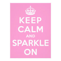 Keep Calm and Sparkle On Personalised Announcements