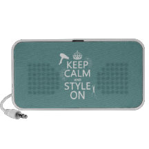Keep Calm and Style On (any background color) Mini Speakers