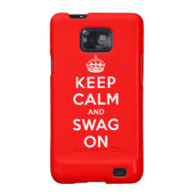 Keep Calm and Swag On Galaxy S2 Cases