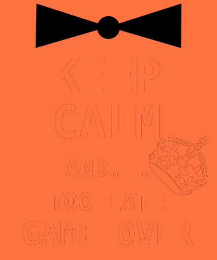 KEEP CALM AND... TOO LATE GAME OVER TEES