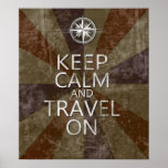 Keep Calm and Travel On posters