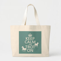 Keep Calm and Trot On - Horses - All Colours Canvas Bag