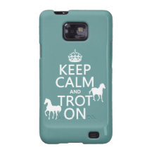Keep Calm and Trot On - Horses - All Colours Samsung Galaxy S2 Covers