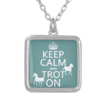 Keep Calm and Trot On - Horses - All Colours Personalised Necklace