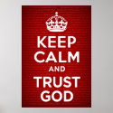 Keep Calm and Trust God posters