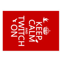 Keep Calm and Twitch On (any background color) Business Card Templates