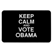 KEEP CALM AND VOTE OBAMA VINYL MAGNETS