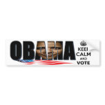 Keep Calm and Vote Sticker Bumper Sticker
