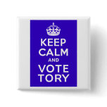 Keep Calm And Vote Tory ~ Political U.K buttons